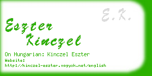 eszter kinczel business card